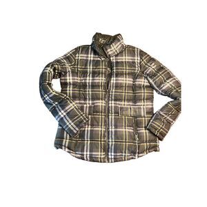 Lauren by Ralph Lauren Plaid Puffer Jacket/ Large/ Womens